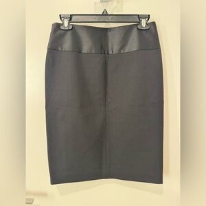 Theory Rokita Women's Size 2 Black Pencil Skirt Stretch Wool Side Zip NWT